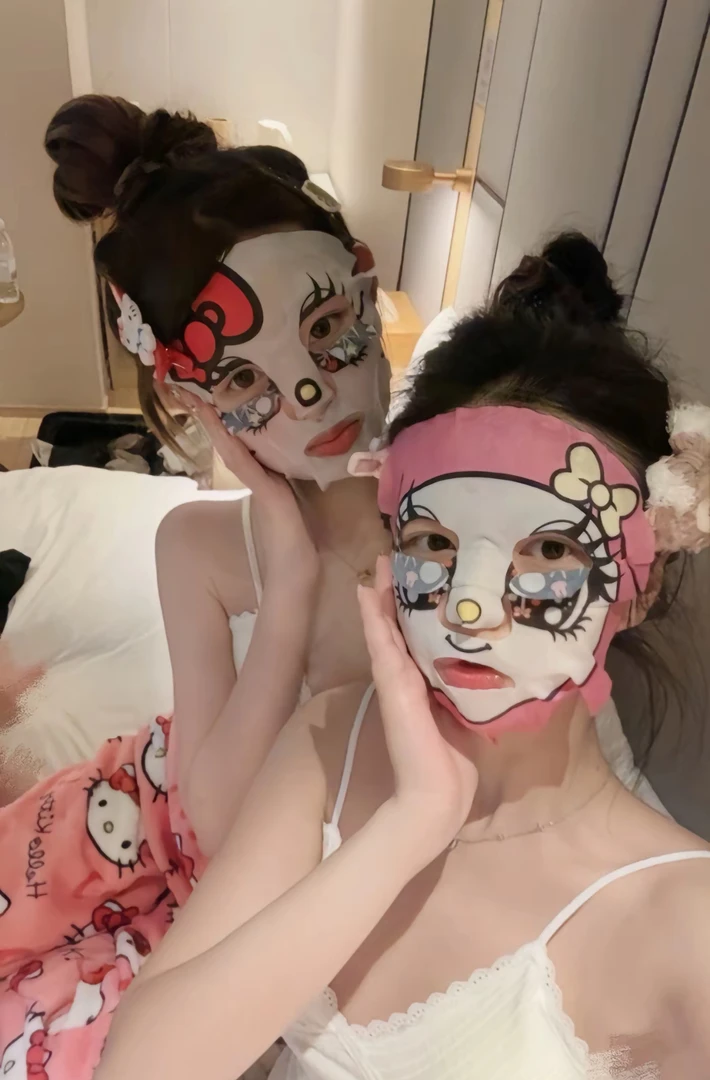 hello kitty面膜三丽鸥凯蒂猫卡通面膜补水保湿片装柔润舒爽呵护