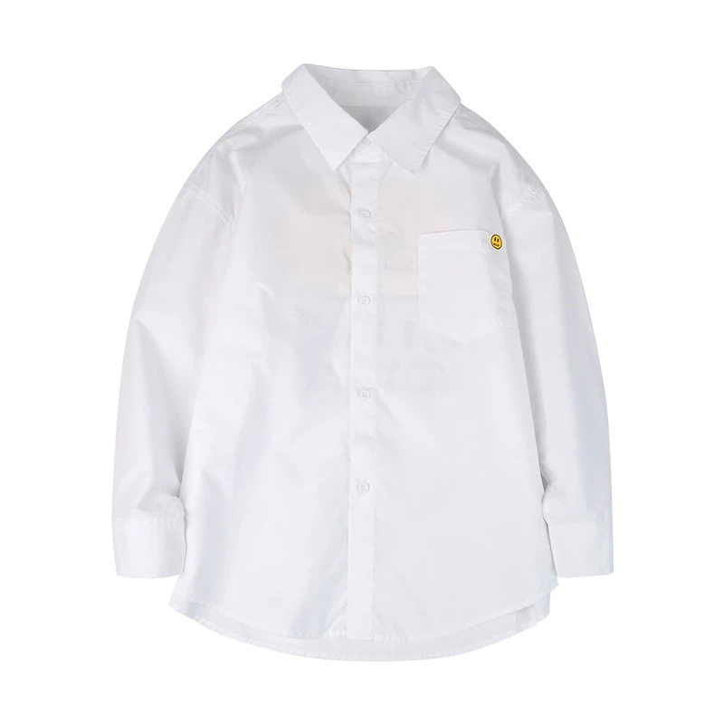 Y4102男童衬衫春装中大童个性上衣宝宝韩版外套洋气儿童衬衣潮
