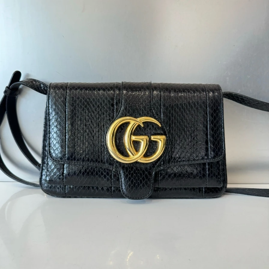 99新 GUCCI/古驰 gucci Aril 黑金99新