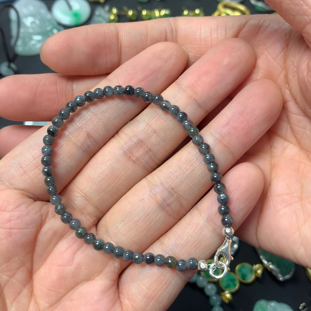 翡翠手串未镶嵌小手串