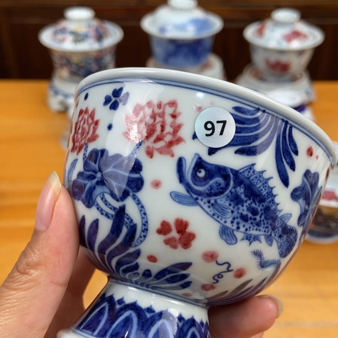 手绘现代茶具非古董