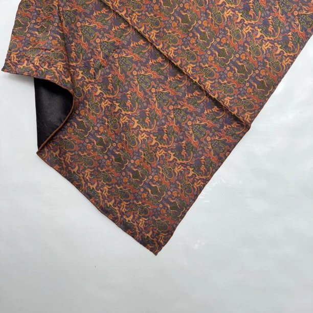 丝纡 五星出东方 湖丝桑蚕丝香云纱65*65方巾围巾