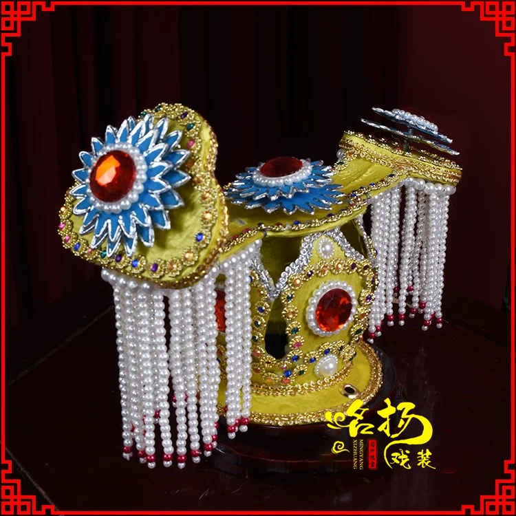 戏曲戏装 京剧戏曲头饰舞台演出盔帽霸王别姬冠虞姬冠 中档如意冠