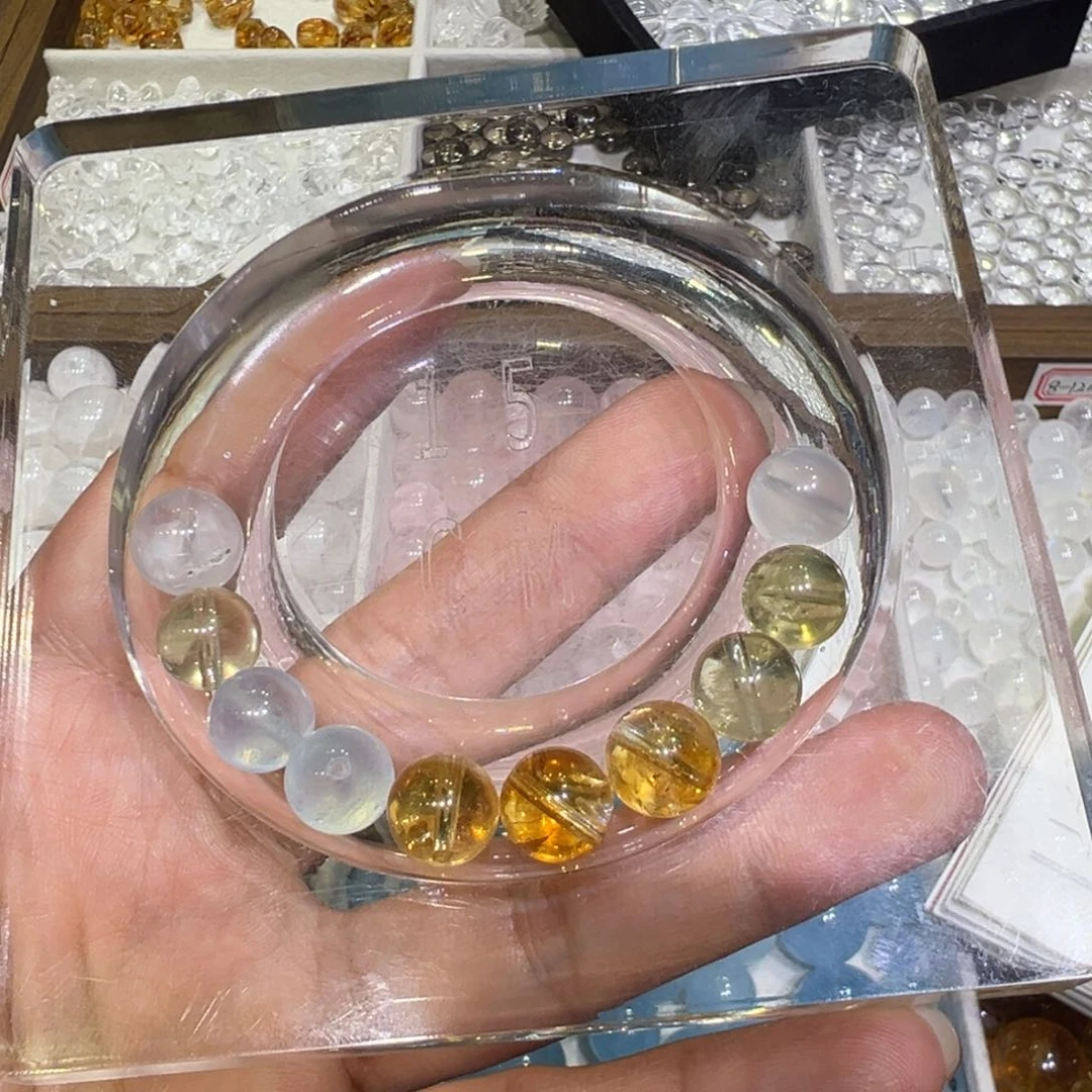 大***儿水晶手链未镶嵌天然水晶