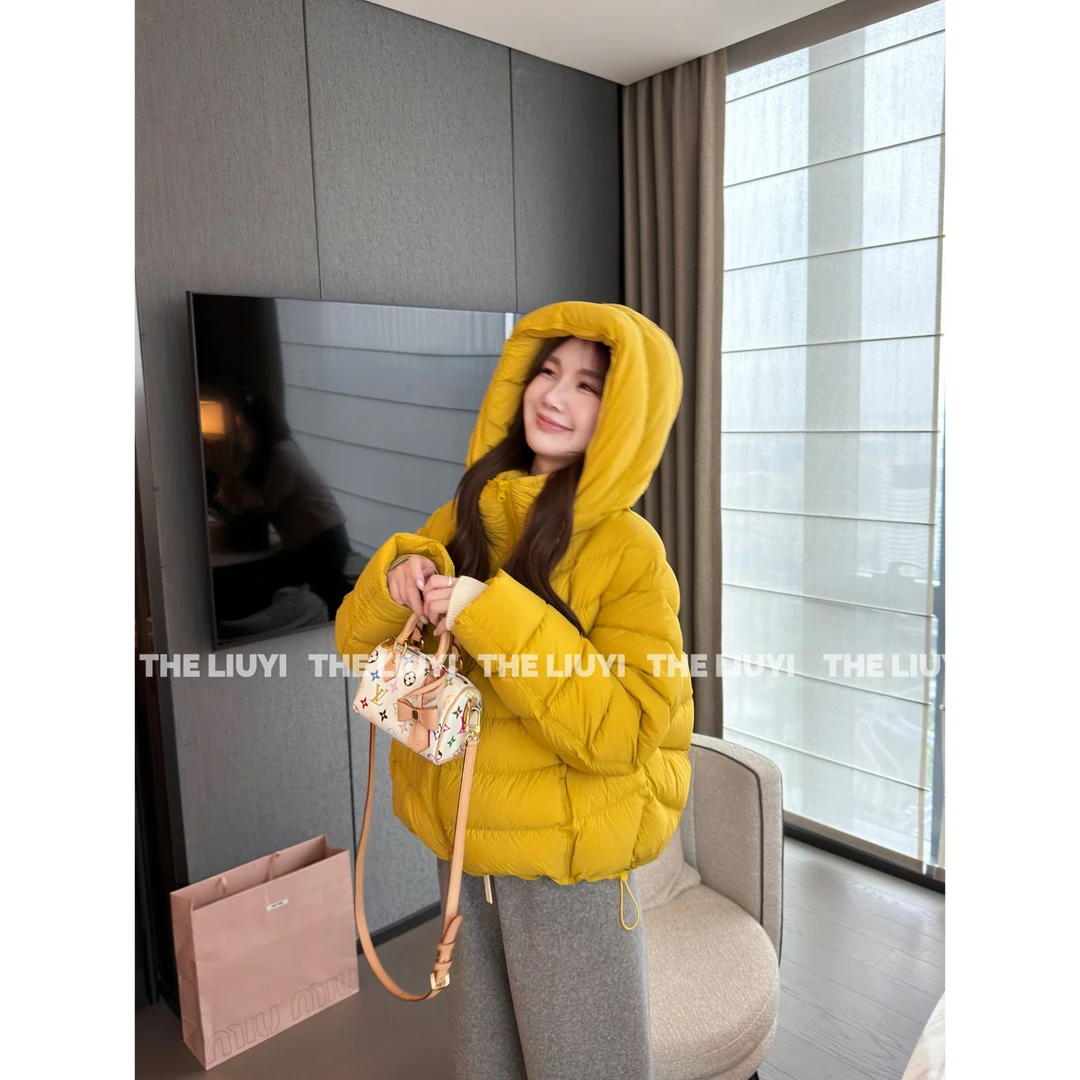 【LIUYI】热气球~90白鸭绒宽松保暖短款廓形羽绒服510226