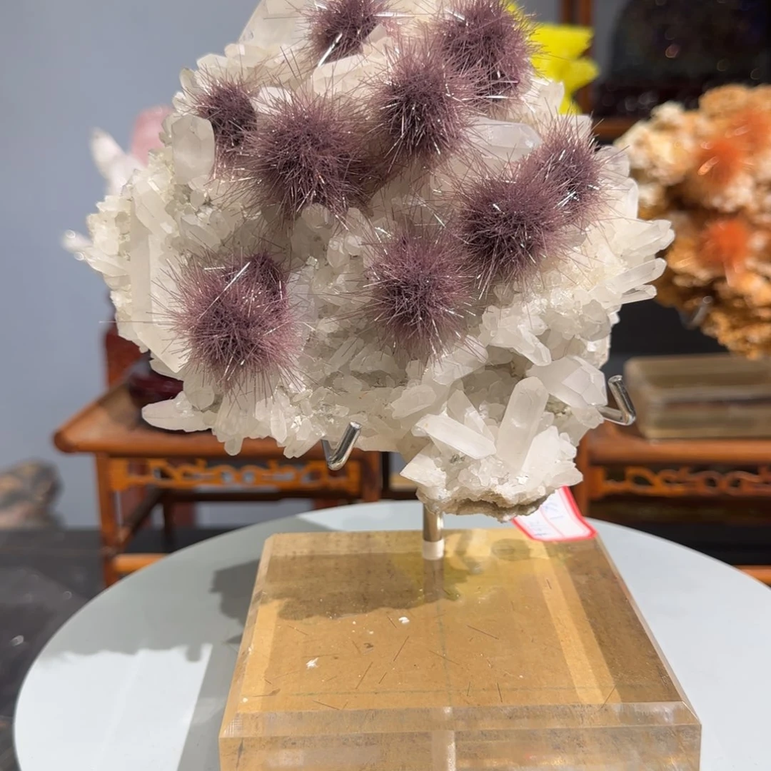 紫砂茶周边矿物晶体摆件沙**柏