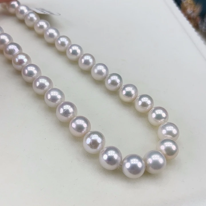 淡水珍珠银S925镶嵌颈饰➕10-11高品极光炫彩镜面光