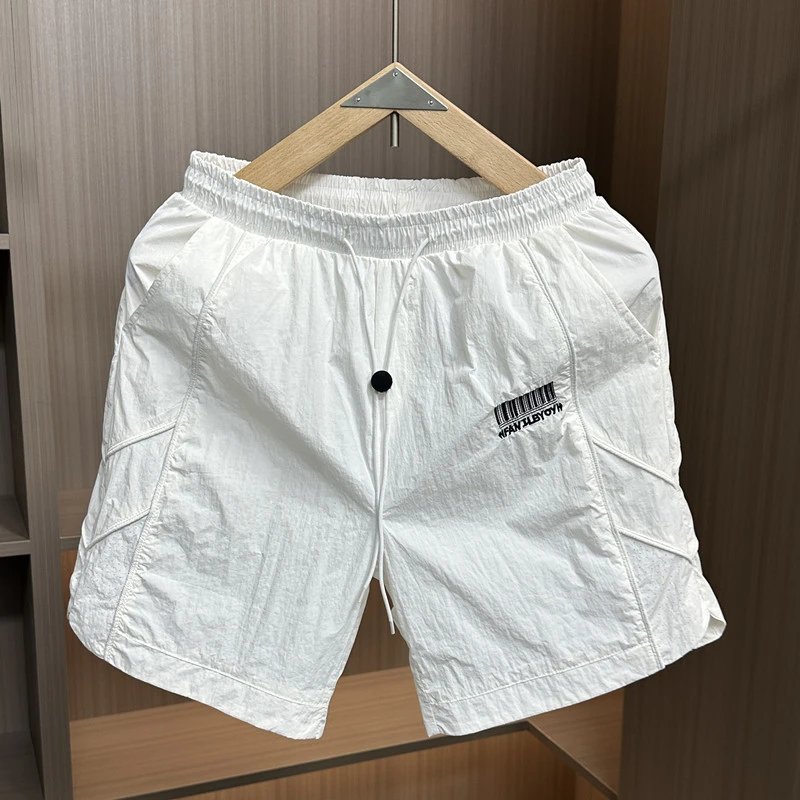 2025新款夏季速干短裤男士潮流休闲五分裤时尚透气百搭沙滩短裤男