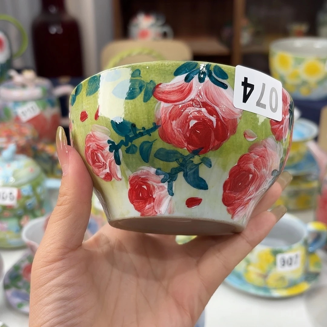 景德镇手绘高温釉下彩陶瓷茶具