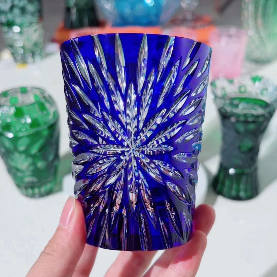 琳***7水晶玻璃平底款-两个烟花杯