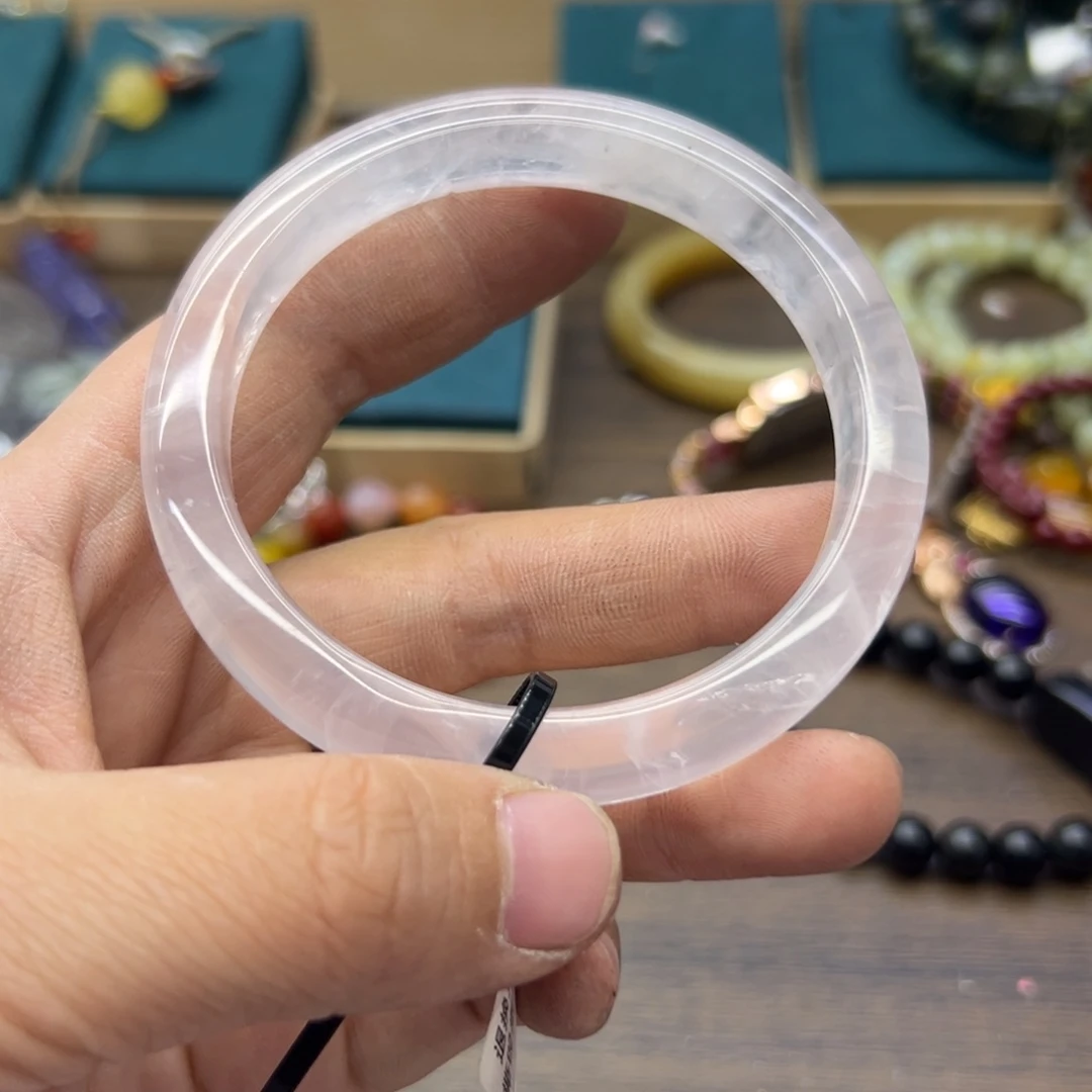 水晶未镶嵌手镯63圈围1898