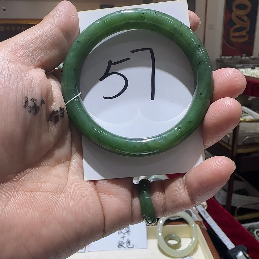 和田玉未镶嵌手镯976