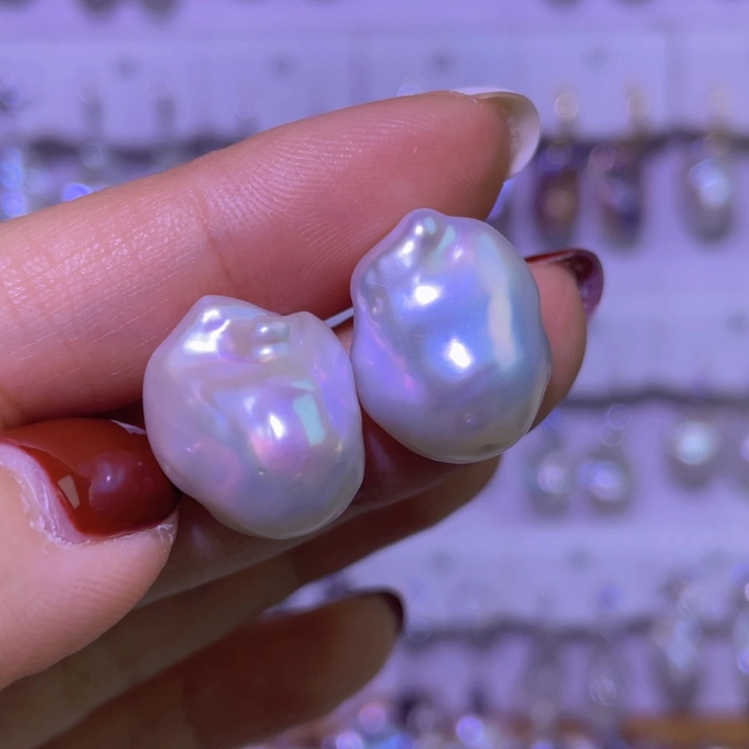 A***m天然淡水珍珠吊坠银S925镶嵌淡水珍珠