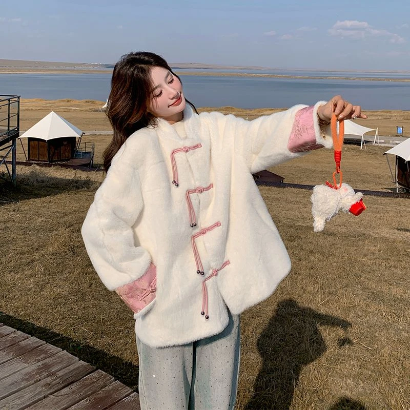 时尚百搭貂绒外套F30