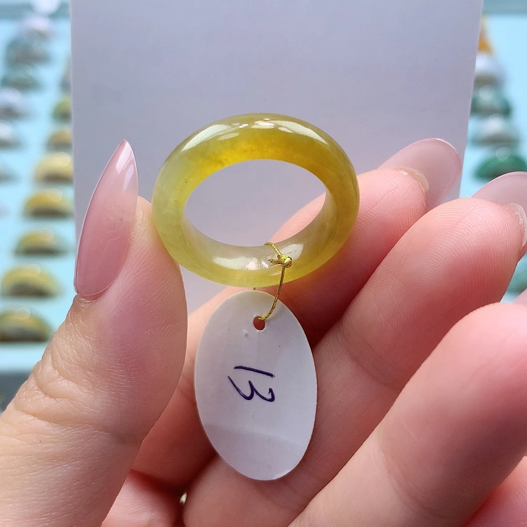 未镶嵌戒指翡翠13圈