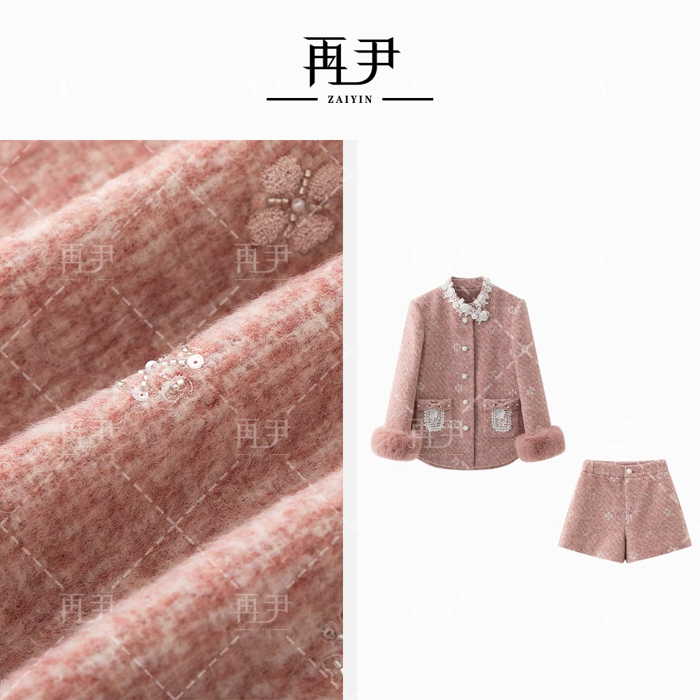 【缦序】小众设计师定制时尚女气质羽绒加绒加厚套装GY24DT121173