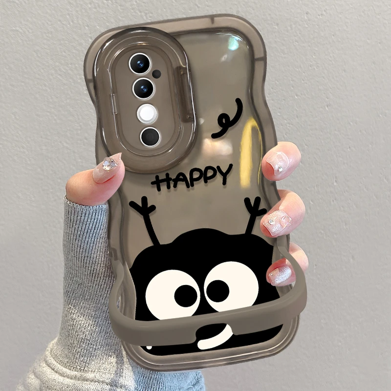 适用于VIVOS19PRO板凳双支架小煤球全包防摔创意手机壳