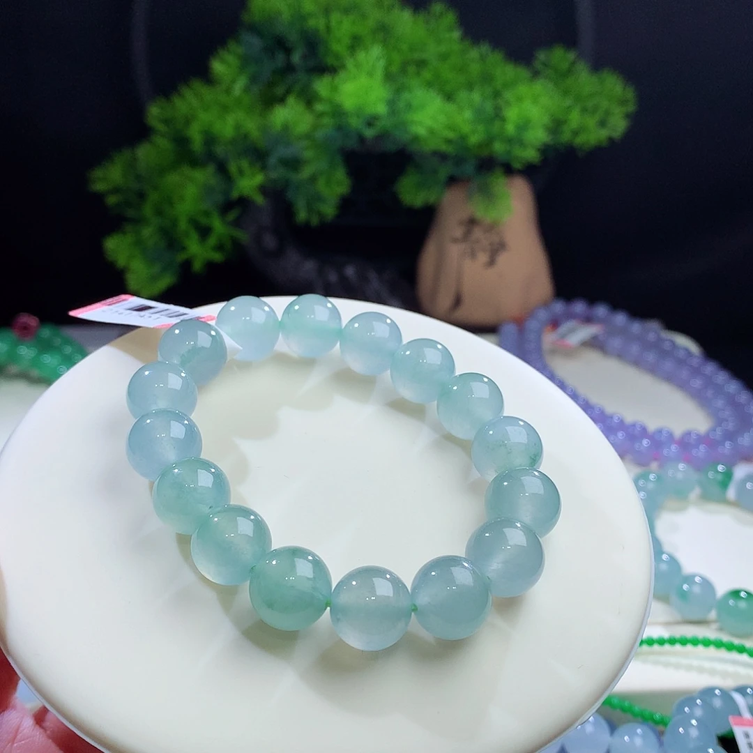 未镶嵌手串翡翠卡12.2mm