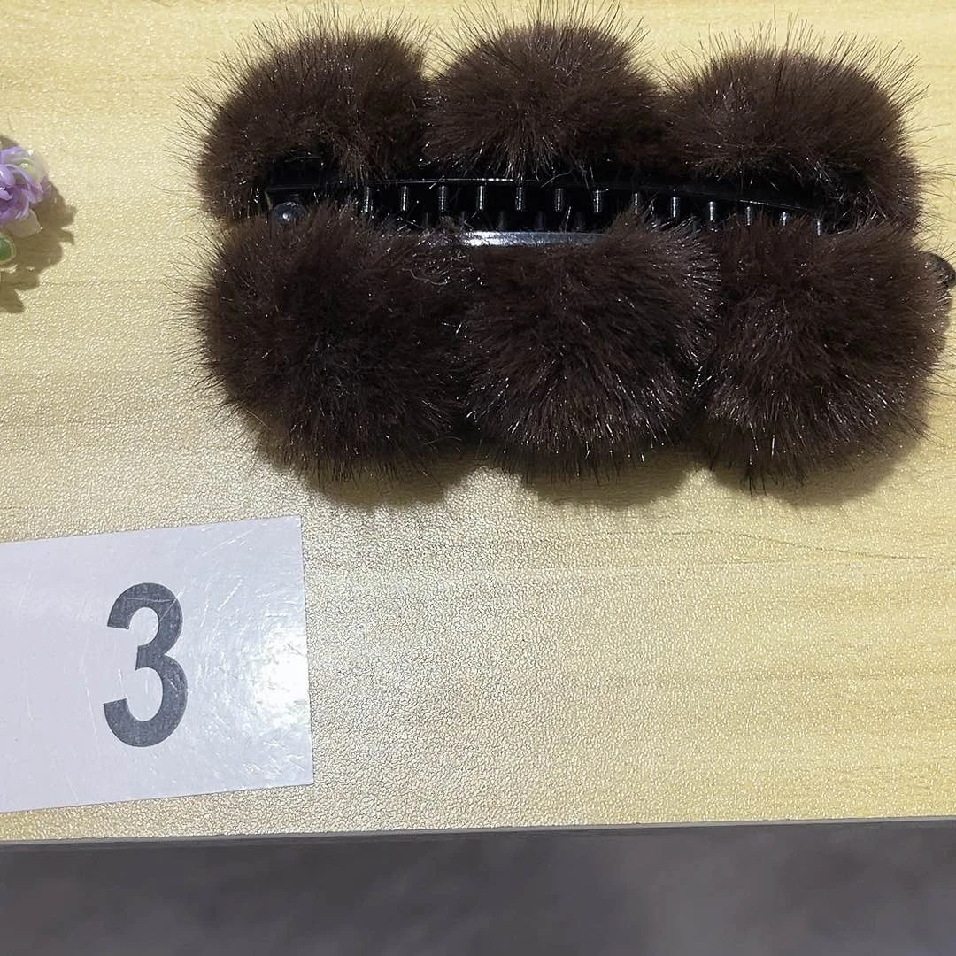 皮质铁合金蝴蝶结发夹