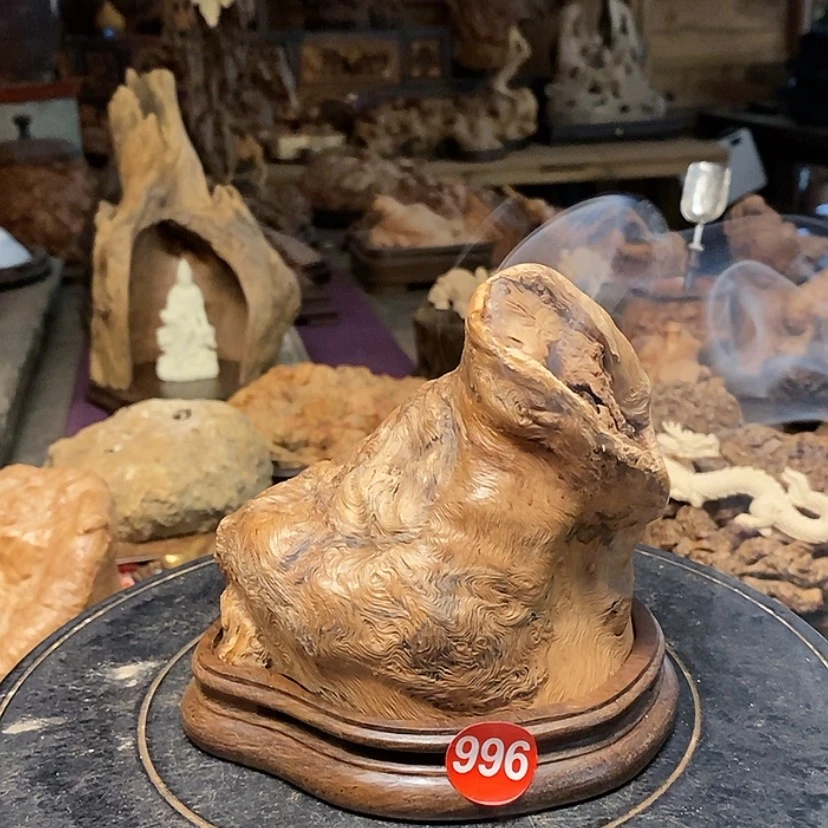 【闪购商品】996号荔枝木香炉工艺
