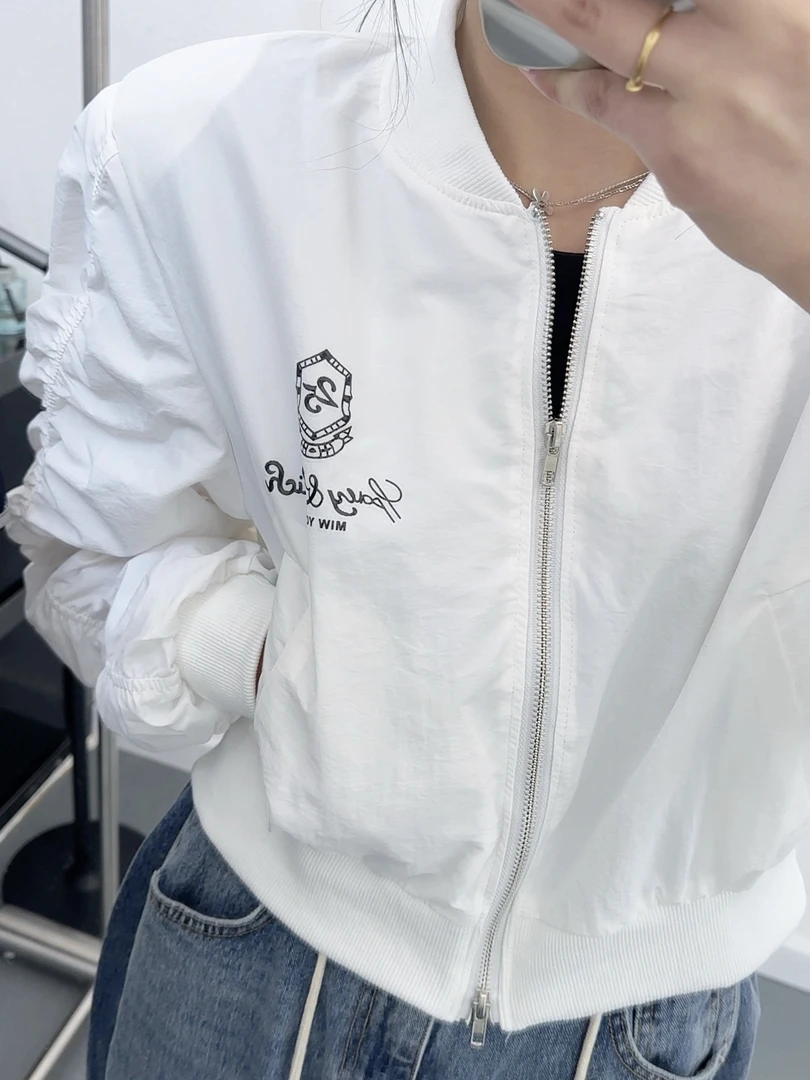 no退no换韩国东大门正品秋季新款拉链棒球服外套