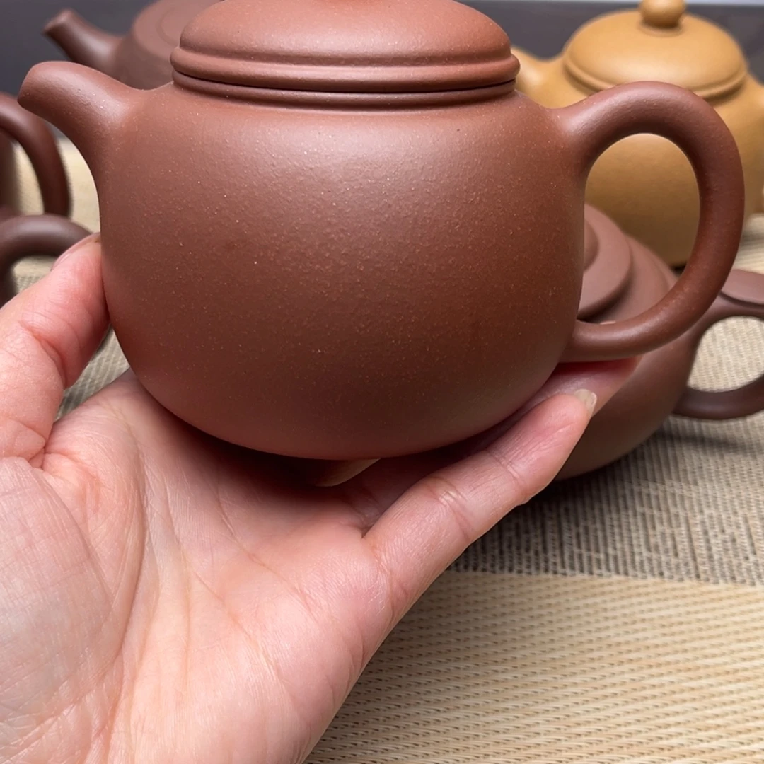 茶壶紫砂黄龙山紫泥匏尊