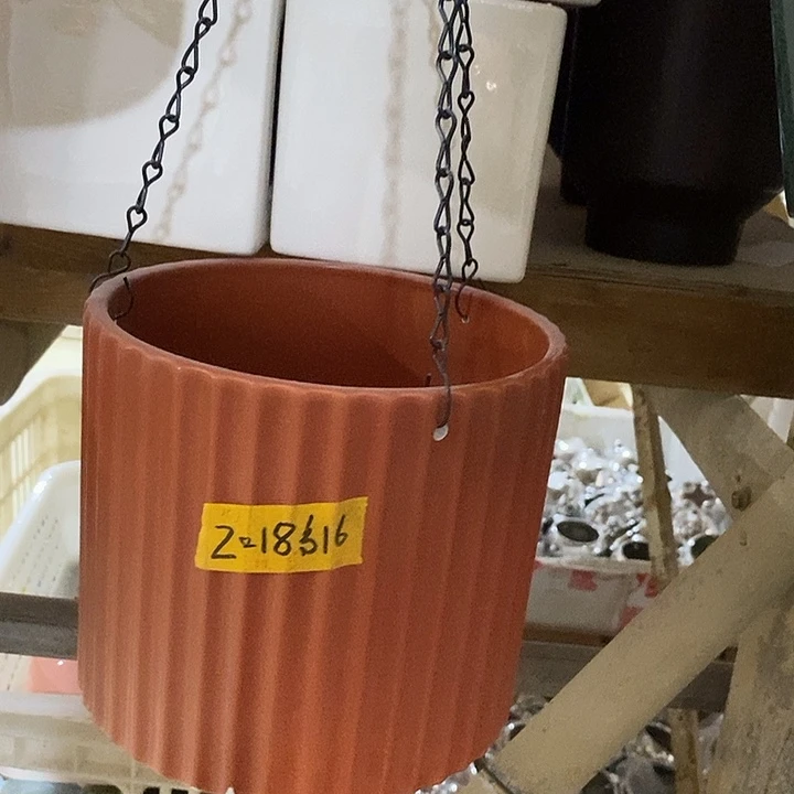 陶瓷花盆有孔 瑕疵介意勿拍