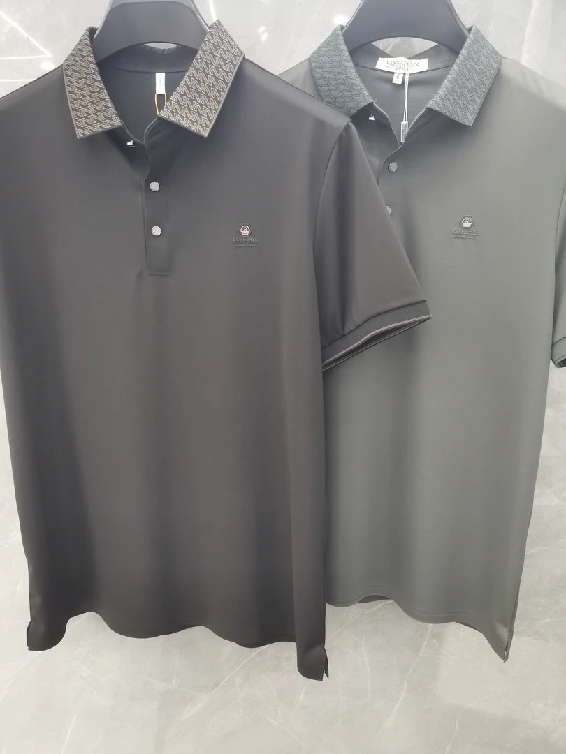 商务休闲polo衫桑蚕丝5591