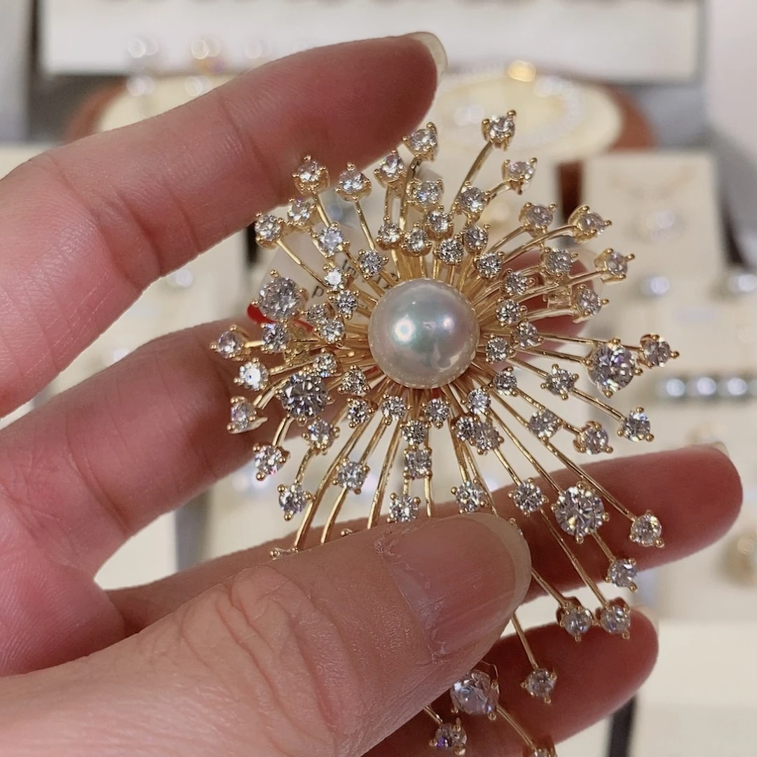 淡水珍珠胸饰未镶嵌11-12