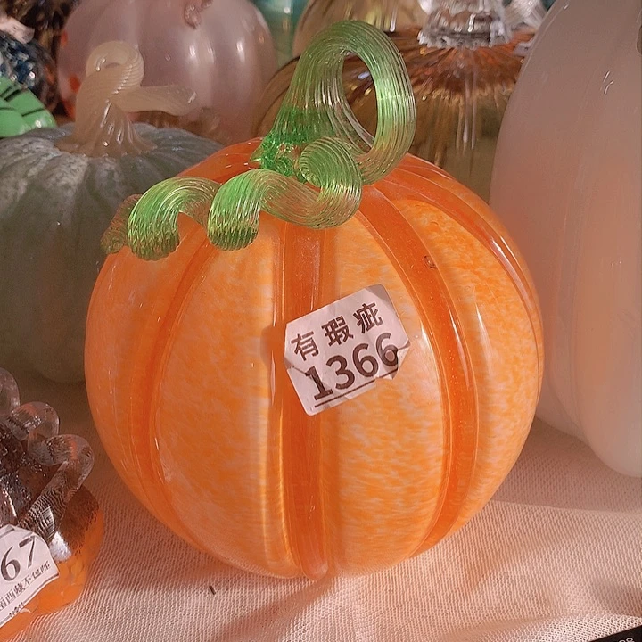 琉璃1366瑕疵花瓶摆件