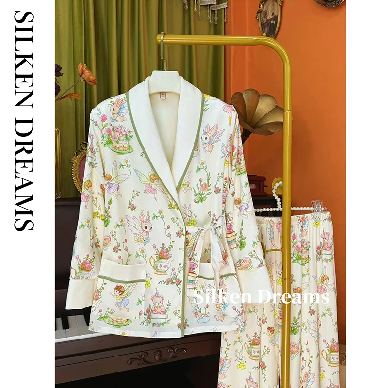 【多萝西绘本｜牧野森灵】秋冬轻奢休闲海岛绒加厚睡衣家居服套装