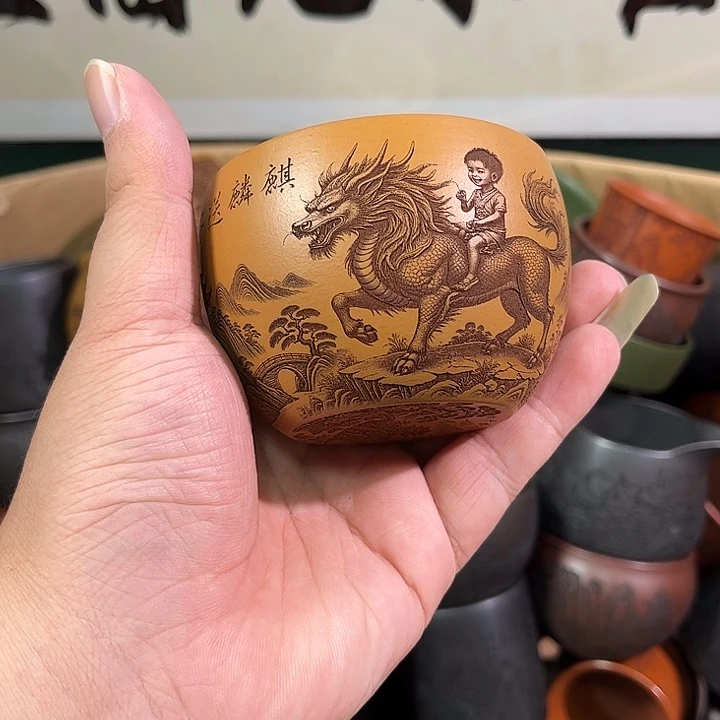 茶杯紫砂全手工紫砂主人杯