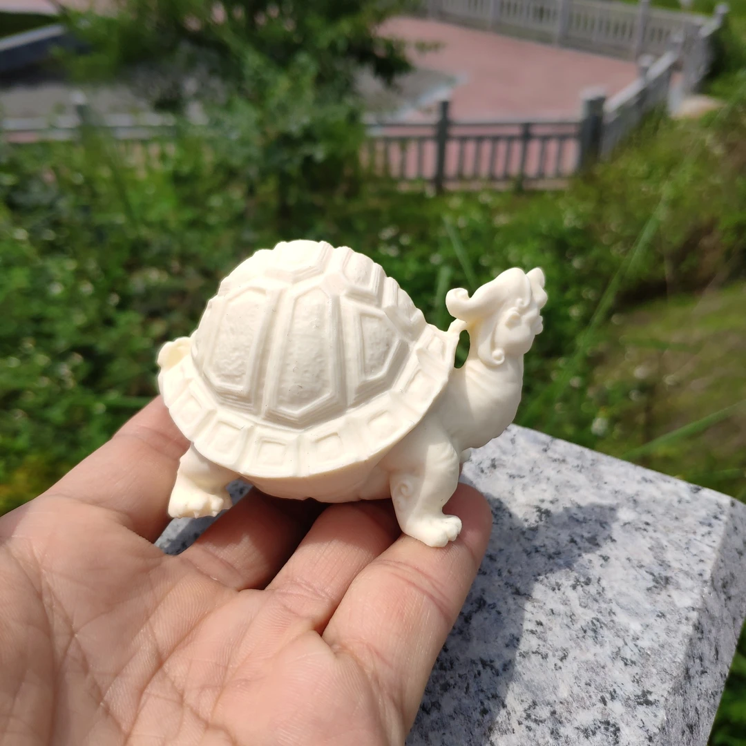 象牙果雕刻神龟摆件