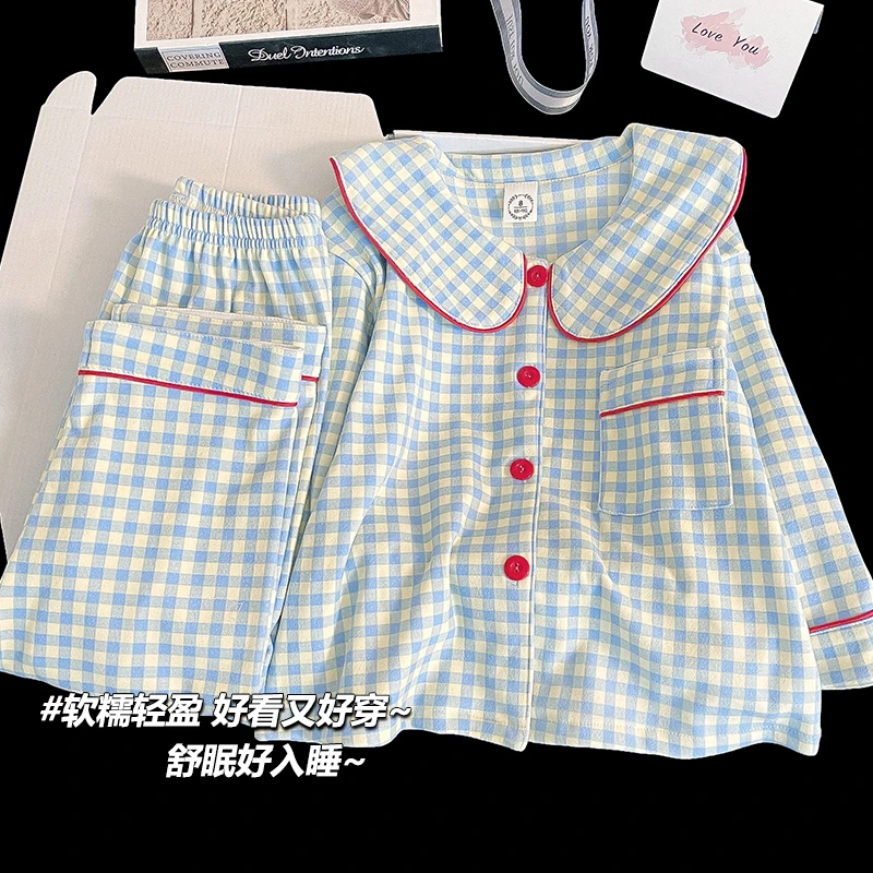 加厚儿童睡衣秋冬季长袖德绒2025新款女童女孩春秋款保暖家居服