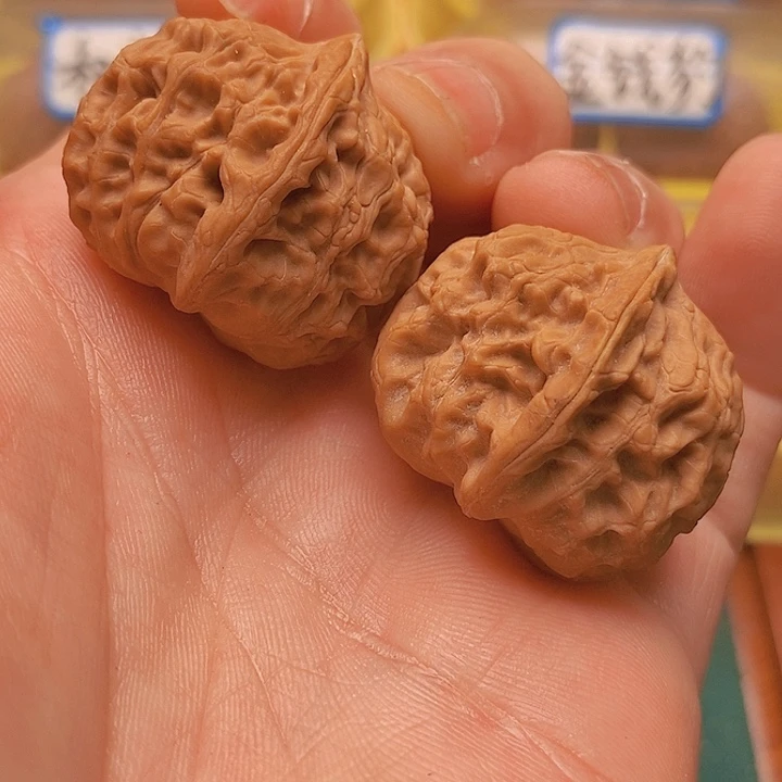 文玩核桃把件34玉枕元宝