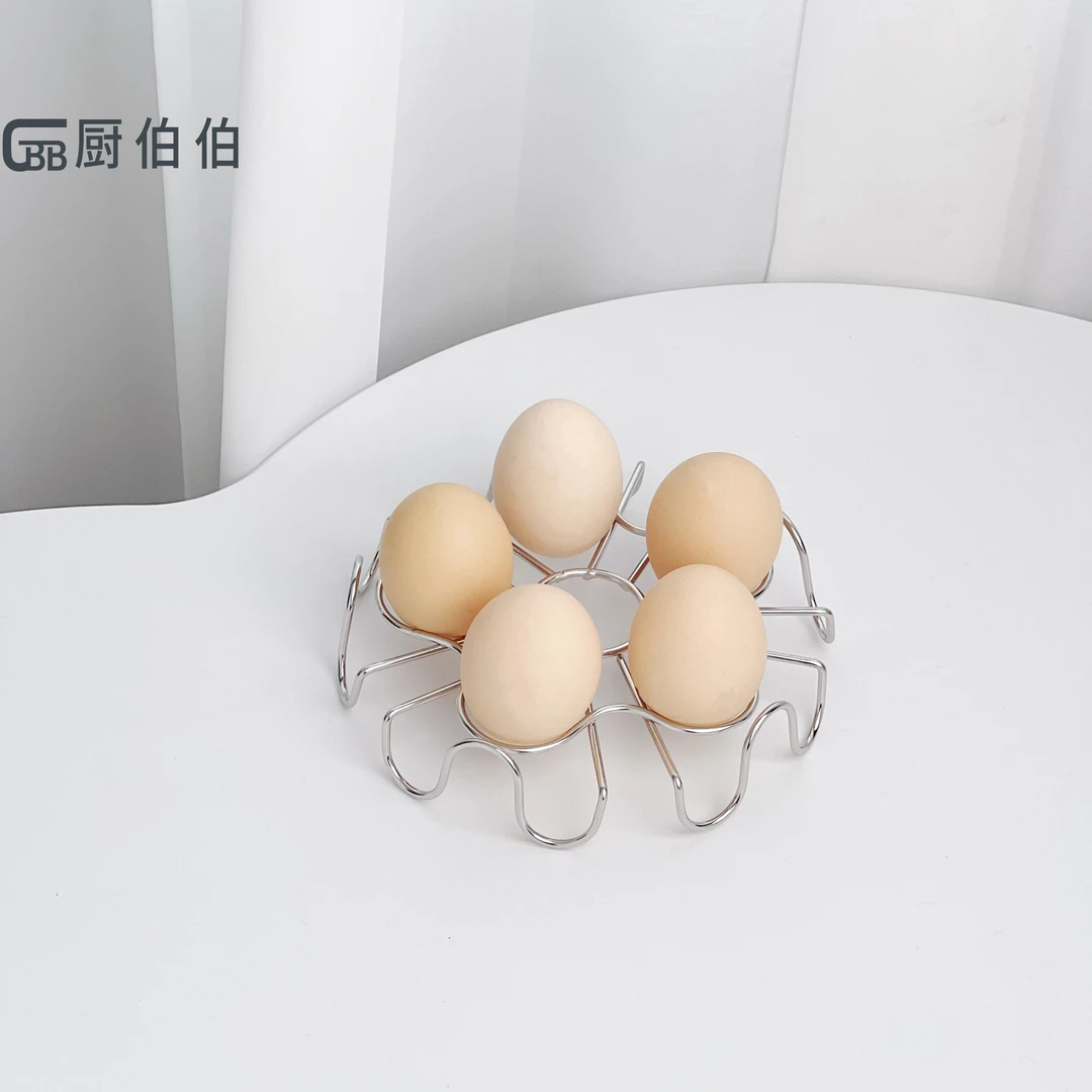 厨伯伯多功能蒸架304不锈钢加粗家用蒸蛋架锅架桌面隔热架