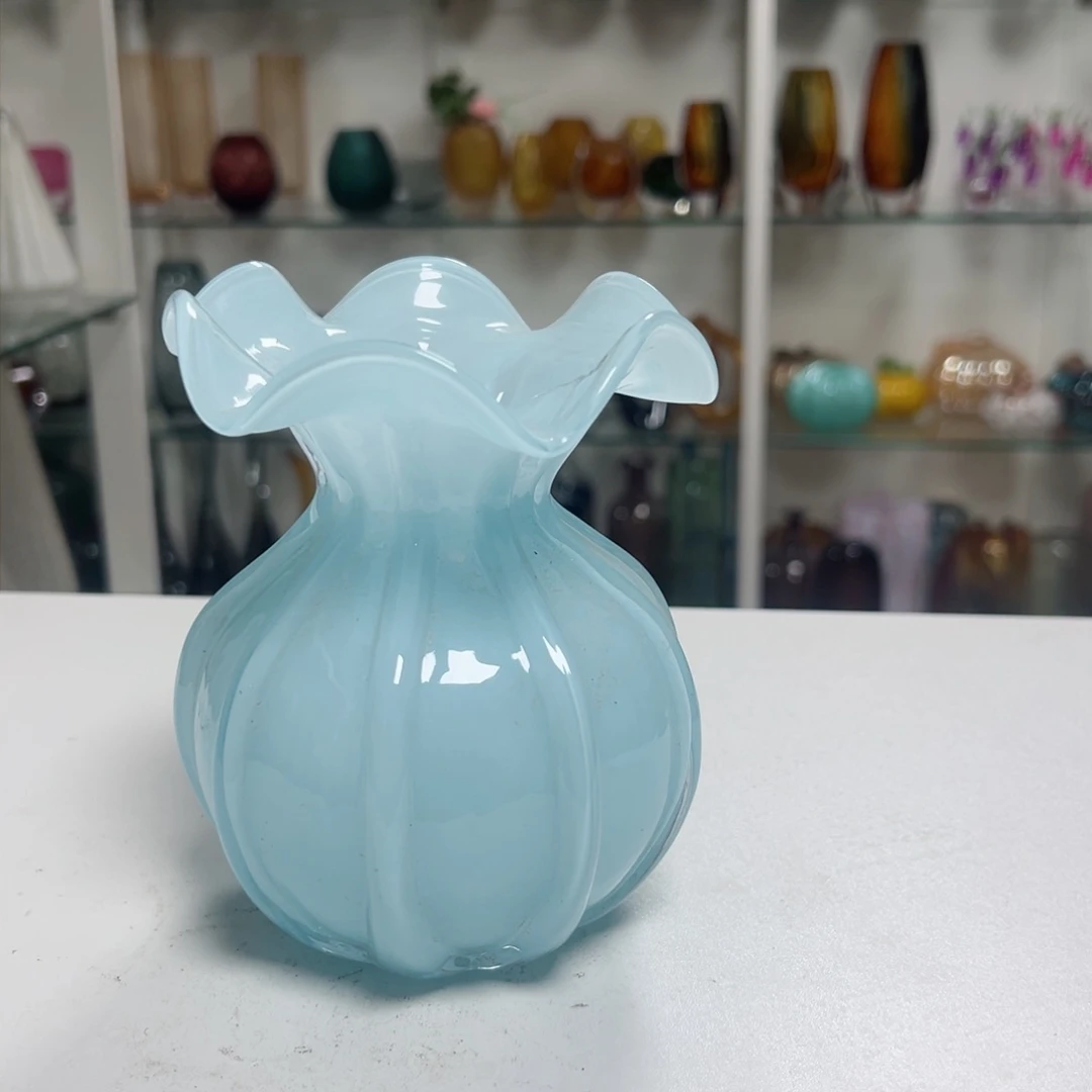 奶油蓝钱袋子高度14微瑕