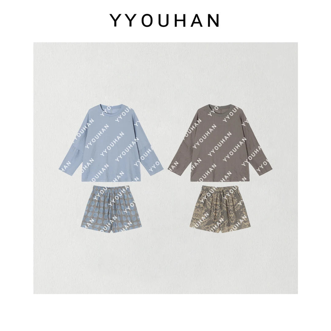 2024夏季 休闲百搭双走线鱼骨苎麻套装 2406B2846