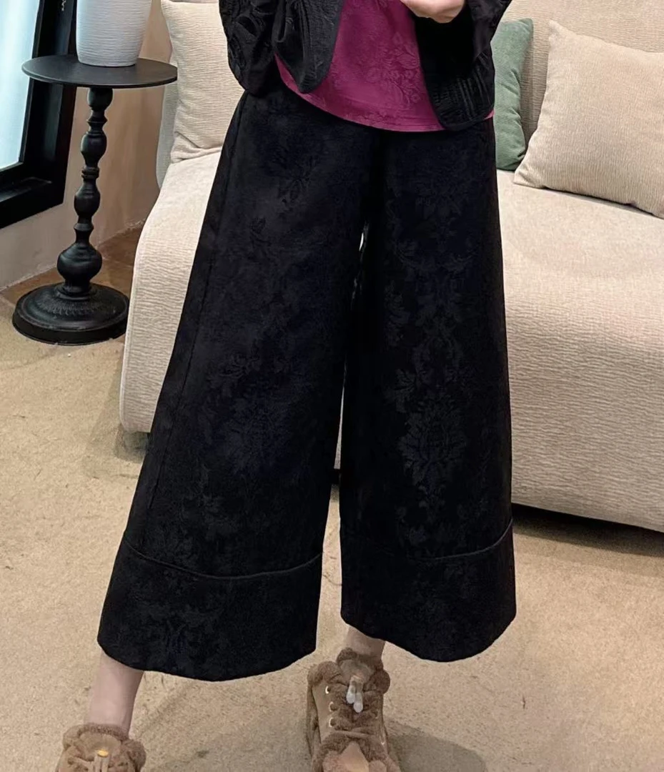 【禾禾家】早春新款新中式国风时尚气质女士八分裤 33000