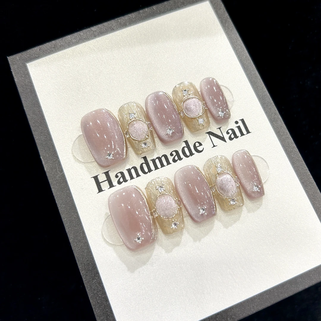 【巴黎公主】蓝珊手工穿戴甲可反复佩戴