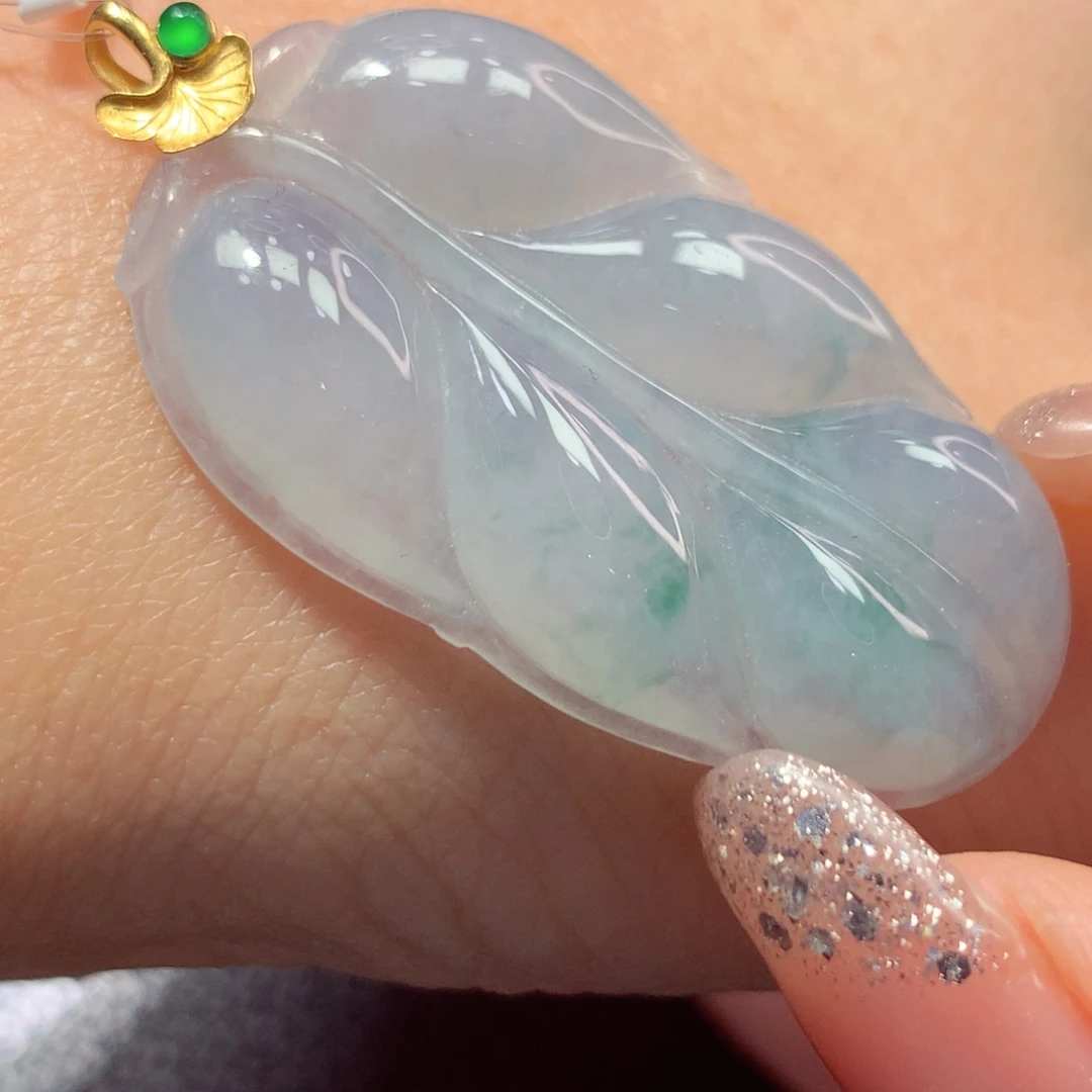 定制翡翠18K金镶嵌翡翠