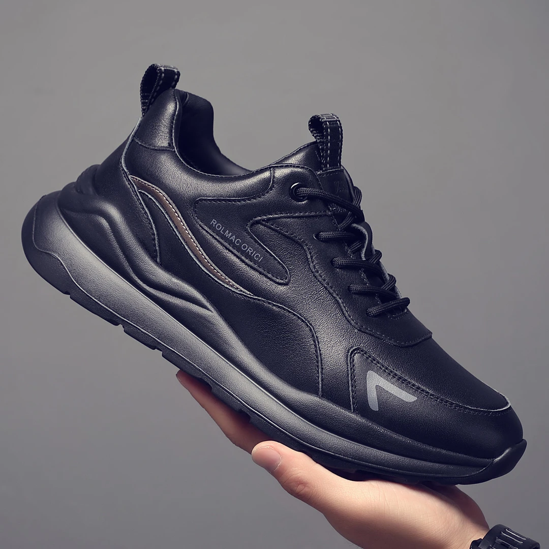 摩蓓2025秋季新款男士休闲鞋百搭头层牛皮男鞋