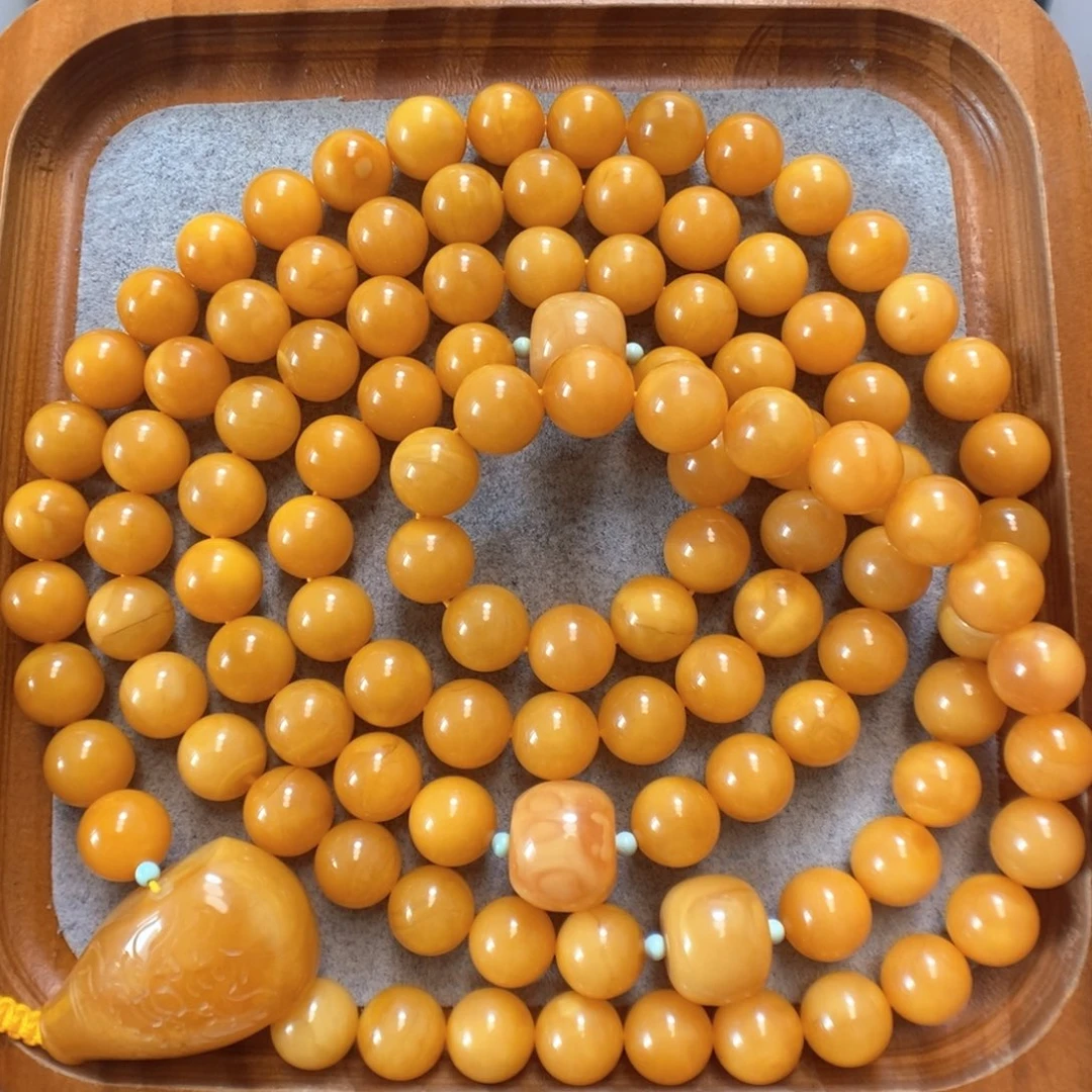 未镶嵌蜜蜡手串蜜蜡手串