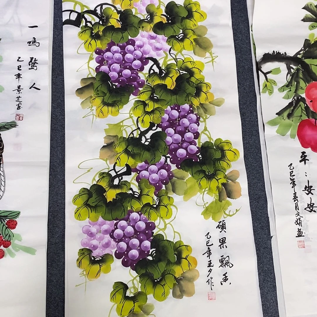 国画尺寸100✖️50三尺手绘画