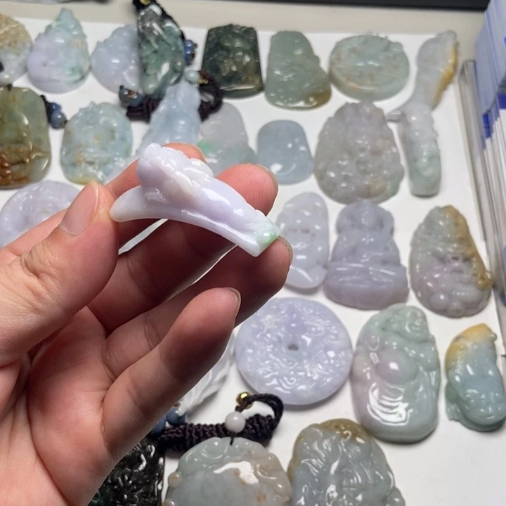 颈饰未镶嵌翡翠金蟾44