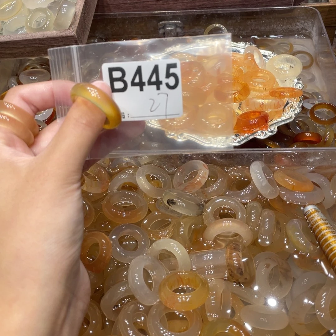 玛瑙/玉髓未镶嵌戒指445