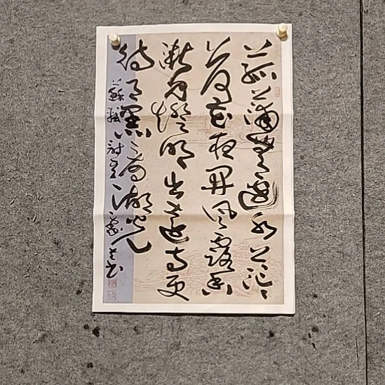 书法宋秉民。69Ⅹ46。苏东坡。看湖光