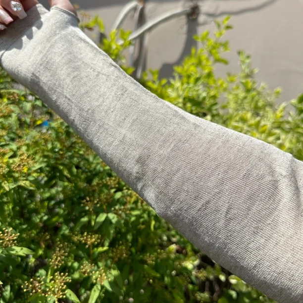 炎夏来袭 纯汉麻防晒袖 麻感十足 冰丝体感