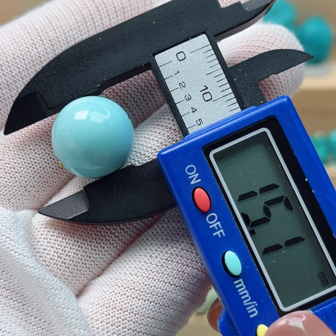 绿松石未镶嵌圆珠