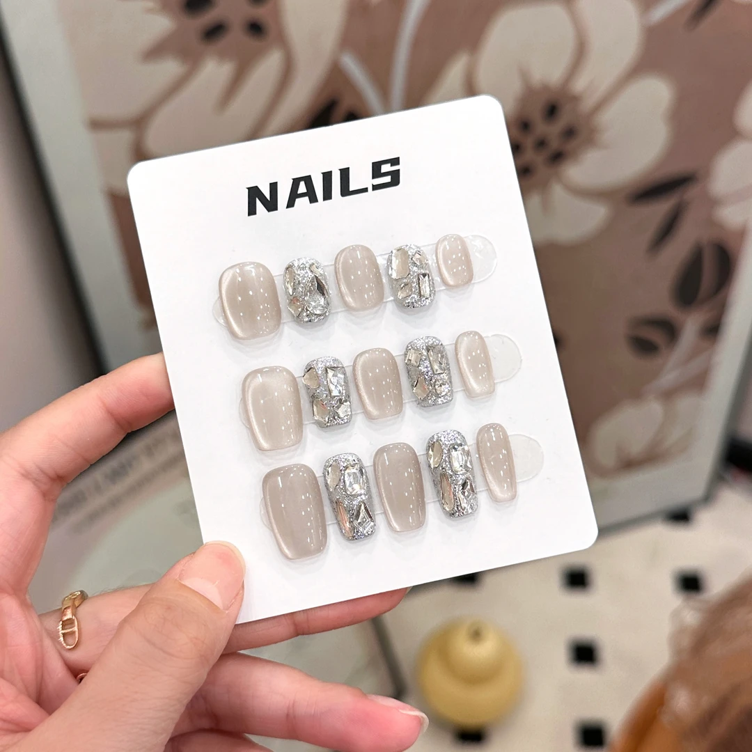 冷香槟-Naier奈儿轻奢高定美甲10片装